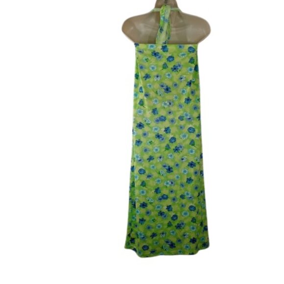 Vintage Desire Womens Convertible Jacket Dress Green Blue Floral Retro L - Picture 3 of 3